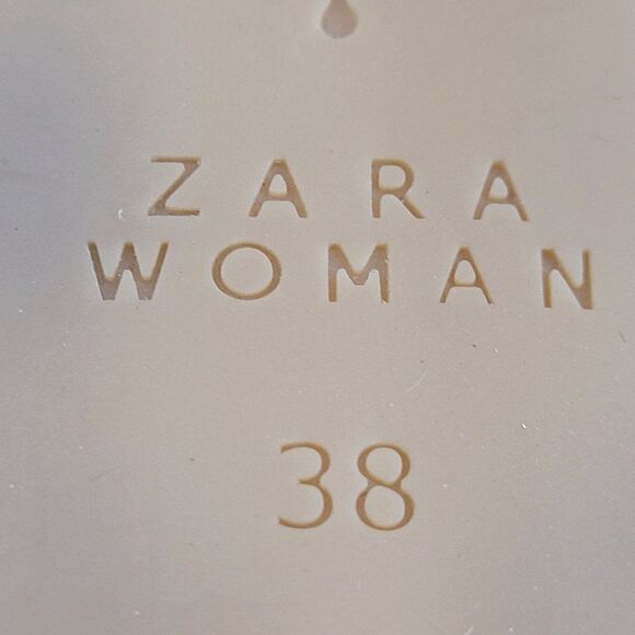 Zara Bootie Sandals 7.5 Black Leather Suede Mesh Patchwork Lace Peep Stilettos - Picture 17 of 17